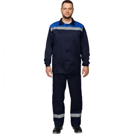 Костюм рабочий летний муж. л16-КПК с СОП син/вас (р.48-50) 194-200