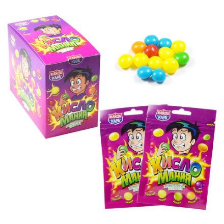 Жевательные конфеты "Кисломания", 14 г, КАНДИ КЛАБ, CHW036-1 Жевательные конфеты "Кисломания", 14 г, КАНДИ КЛАБ, CHW036-1