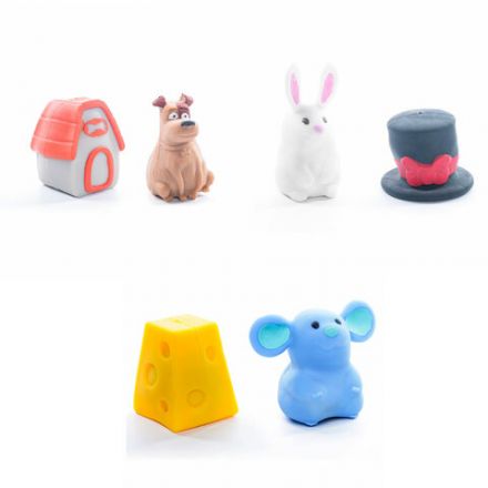 Игрушка-антистресс "ШЛЯПА, СЫР, ДОМИК" 6 см, ассорти 3 вида, дисплей, JOLLY JOT (ДЖОЛЛИ ДЖОТ), 665767