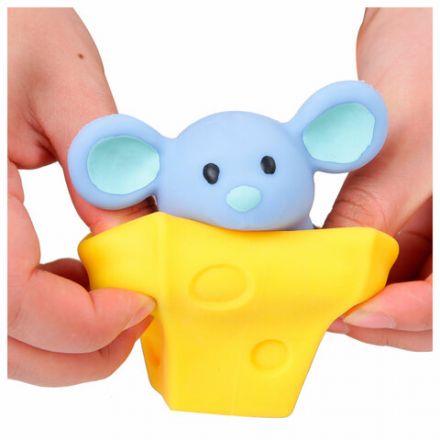 Игрушка-антистресс "ШЛЯПА, СЫР, ДОМИК" 6 см, ассорти 3 вида, дисплей, JOLLY JOT (ДЖОЛЛИ ДЖОТ), 665767