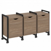 Loft Тумба на колесных опорах наборная. Вариант №5 VR.L-TN-5.K Дуб аризона/Чёрный металл 1440*460*767 Loft Тумба на колесных опорах наборная. Вариант №5 VR.L-TN-5.K Дуб аризона/Чёрный металл 1440*460*767