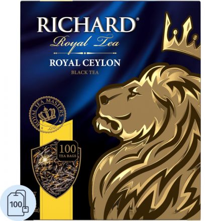 Чай Richard Royal Ceylon черный 100 пакетиков Чай Richard Royal Ceylon черный 100 пакетиков