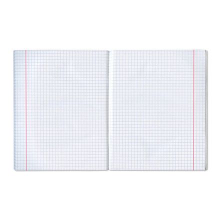 Тетрадь бумвинил, А5, 96 л., скоба, офсет №1, клетка, с полями, STAFF, ЗЕЛЕНЫЙ, 403417