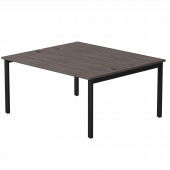 Бенч-система на 2 места Everprof EVO на металлокаркасе 1580х670(1370)x755 Дуб Пасадена/Черный