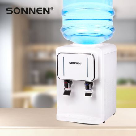 Кулер для воды SONNEN TSE-02W, настольный, НАГРЕВ/ОХЛАЖДЕНИЕ ЭЛЕКТРОННОЕ, 2 крана, белый, 456173 Кулер для воды SONNEN TSE-02W, настольный, НАГРЕВ/ОХЛАЖДЕНИЕ ЭЛЕКТРОННОЕ, 2 крана, белый, 456173