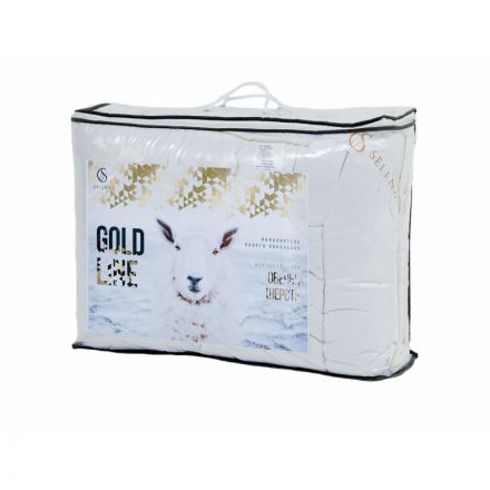 Одеяло 140х205 (микрофибра/70% ПЭ, 30% овечья шерсть), 250гр/м2, белый