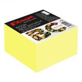 Блок для записей Комус BC 90х90х50 солнечно-желтый интенсив 80г на склейке