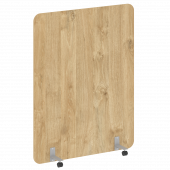 R-line Перегородка на металлических опорах, на роликах DP.R-140-180 Тиквуд светлый/Серый металл 1400*18*1800