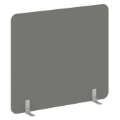 R-line Перегородки на металлических опорах на фетровых подпятниках DP.F-160-140 Металлик/Серый металл 1600*18*1400