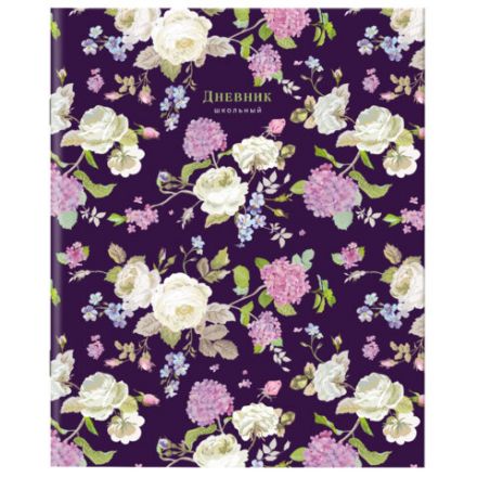 Дневник 1-11 класс 40 л., на скобе, ПИФАГОР, обложка картон, МИКС "Девочки", 107137