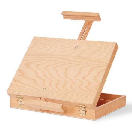 Этюдник-мольберт из бука настольный с ящиком, 38х28х55 см, холст до 45 см, BRAUBERG ART, 192250