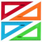 Треугольник пластиковый 30х18 см, ПИФАГОР, ассорти, 210794