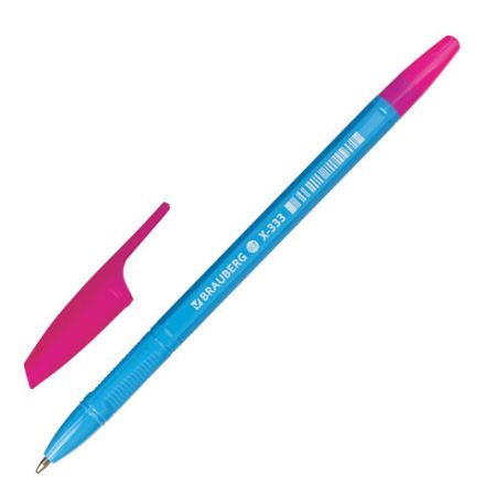 Ручка шариковая BRAUBERG "X-333 MIX", СИНЯЯ, корпус ассорти, узел 0,7 мм, линия 0,35 мм, 142960 Ручка шариковая BRAUBERG "X-333 MIX", СИНЯЯ, корпус ассорти, узел 0,7 мм, линия 0,35 мм, 142960