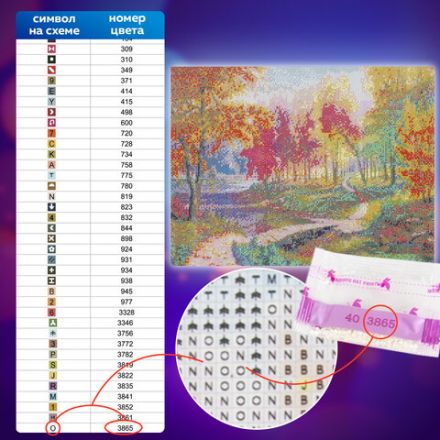 Картина стразами(алмазная мозаика), 40х50см, ОСТРОВ СОКРОВИЩ "Осень в старом парке", без подрамника, 663868