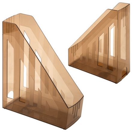 Лоток вертикальный для бумаг BRAUBERG "Contract" (260х85х300 мм), отверстия на торцах, тонированный, 230892 Лоток вертикальный для бумаг BRAUBERG "Contract" (260х85х300 мм), отверстия на торцах, тонированный, 230892