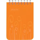 Блокнот Attache Fantasy А7 80 листов оранжевый в клетку на спирали (75х120 мм)