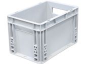 Ящик п/п 300х200х170 сплошной, гладкое дно, цв. серый