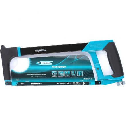 Ножовка по металлу GROSS PIRANHA, 300 мм, обрезиненная рукоятка (77600)