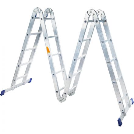 Лестница шарнирная алюминиевая 4х5 ступеней Комус      