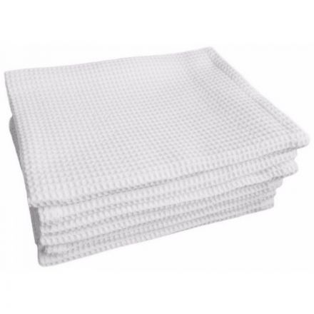 Полотенце вафельное 80х140 пл.160 гр/м2 отбеленное, 10шт.