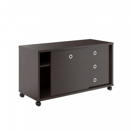 Тумба мобильная с дверью купе B 202.1 Венге Магия 1200х500х650 BORN