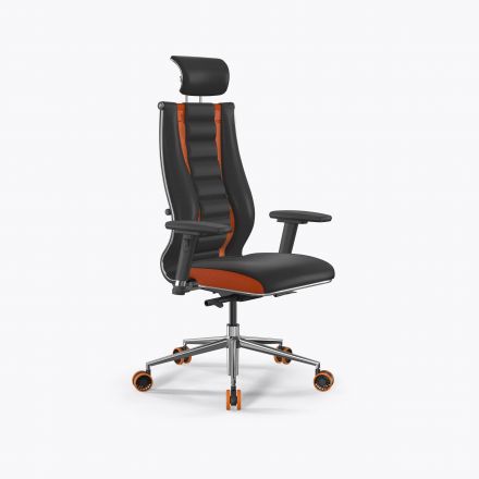 Кресло SynchroSit 10 B2-160D - X2+Extra /Km39/Wm12/D03P/H13mL-2D(M24.B23.G18.W37) Черный-Оранжевый Кресло SynchroSit 10 B2-160D - X2+Extra /Km39/Wm12/D03P/H13mL-2D(M24.B23.G18.W37) Черный-Оранжевый