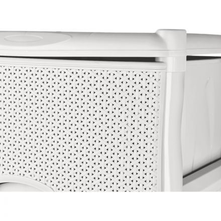 Комод PR_Keeplex Rattan четырехсекционный белое облако