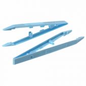 Пинцет одноразовый полимерный стерильный 200 мм, КОМПЛЕКТ 50 шт., КПИ