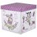 Короб для хранения из плотного микрогофрокартона 315х315х315 мм, КОМПЛЕКТ 3 шт., BRAUBERG HOME "Лаванда", 271817