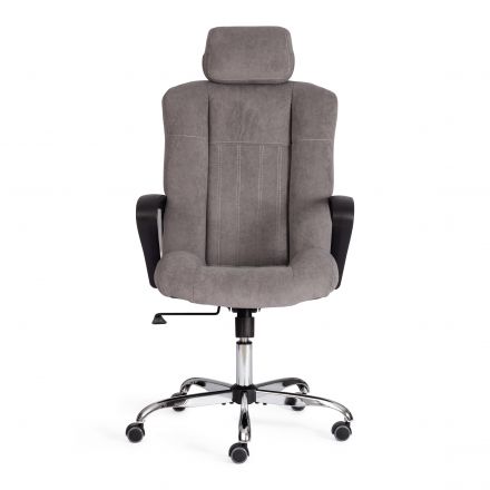 Кресло Tetchair OXFORD хром флок , серый, 29