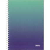 Бизнес-тетрадь А5 96л Attache Градиент Бирюза клетка, 65г, греб, УФ-лак Бизнес-тетрадь А5 96л Attache Градиент Бирюза клетка, 65г, греб, УФ-лак