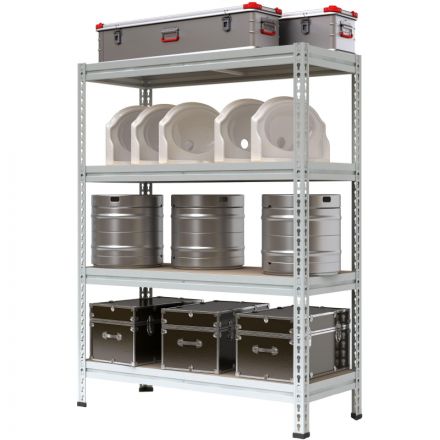 Стеллаж металлический 0MX_P_МС-Т 15514-2.0 с 4-мя полк(фанер) 1550х535х2000