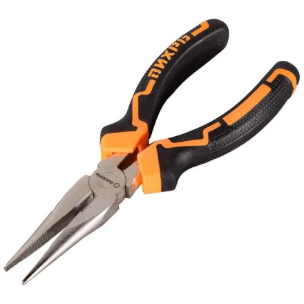 Длинногубцы прямые,160мм, никел., двухкомпон. рукоятки Вихрь73/6/3/10