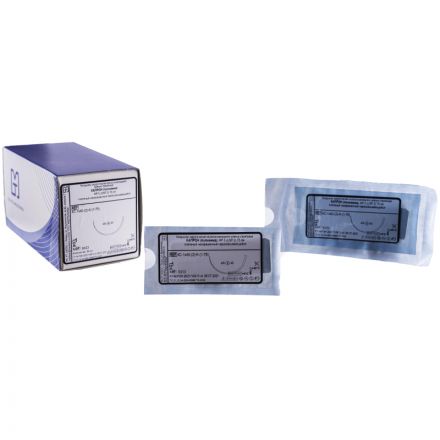 Шовный материал КАПРОН 2 МР 5 с иглой 4C-1,0x40-(2)-K-(1-75), 75см 20шт/у Шовный материал КАПРОН 2 МР 5 с иглой 4C-1,0x40-(2)-K-(1-75), 75см 20шт/у