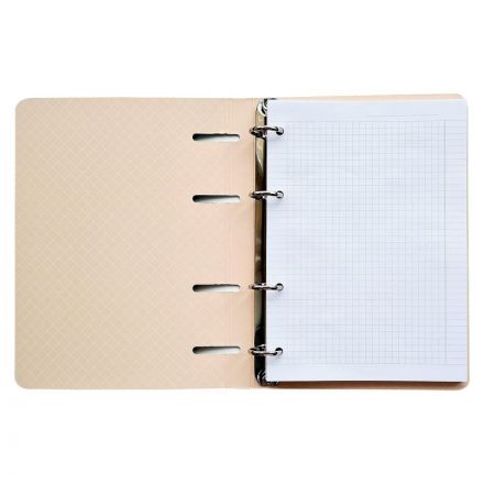 Тетрадь общая А5, 80л. клетка, кольца 155х212мм. Nature, прибой N1551