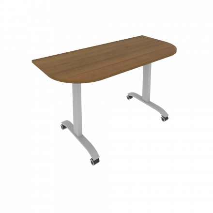 Mobile System Стол складной мобильный СМ-5.1 Орех/Тёмно-серый металл 1400*650*757
