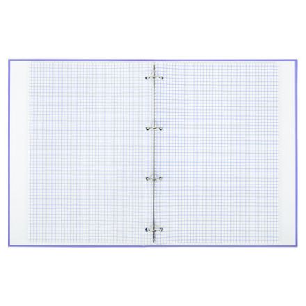 Тетрадь на кольцах БОЛЬШАЯ А4, 215х305 мм, 100 л., твердый картон, клетка, BRAUBERG, "Monocolor", 405409