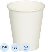 Стакан одноразовый бумажный белый HB70-180 ВЕНДИНГ 150мл, d=70,100шт/уп