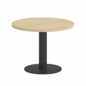 Home Office Стол журнальный круглый VR.SP-5-60.1G Акация/Антрацит металл 600*600*450