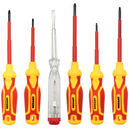 Набор инструмента диэлектрического RI-02, тканевый пенал, 11 предм,до 1000В