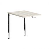 Брифинг приставка XGB 860.1 Сосна Эдмонт/Нержавейка полированная 800х600х750 XTEN GLOSS