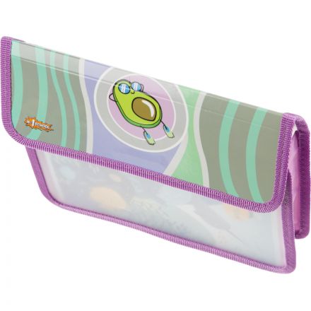 Папка для тетрадей №1School Avocado cruise,А5,липучка,ламинат/пластик,ПТ-45