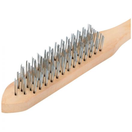 Щетка металлическая 5-рядная с деревянной ручкой SPARTA (748245)