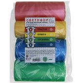 Мешки для мусора ПНД 35л 8 мкм 30шт/рул Светофор 48х58мм