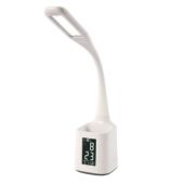 Настольная лампа / светильник SONNEN HS-01 на подставке, LCD-экран, СВЕТОДИОДНАЯ, 5 Вт, белый, 238234