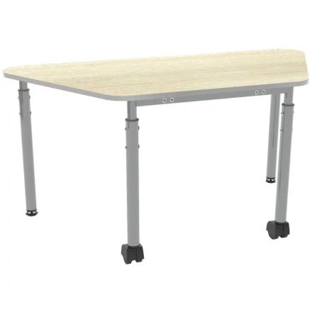 Стол Д_Точка Роста Трапеция 3-6 120х57,4х58-76шамони/серый New