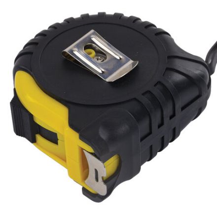 Рулетка измерительная 10 м х 25 мм, обрезиненный корпус, с фиксатором, RABBITEX (РАББИТЕКС) Standard, 671351