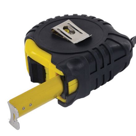 Рулетка измерительная 10 м х 25 мм, обрезиненный корпус, с фиксатором, RABBITEX (РАББИТЕКС) Standard, 671351