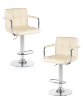 Набор 2 шт Стул барный DOBRIN KRUGER ARM, кремовый