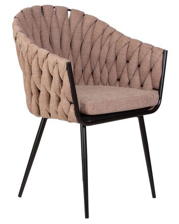 Набор 2 шт Стул обеденный DOBRIN MATILDA, коричневая ткань (LAR 275-3)